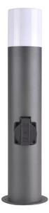 Vonkajšia lampa so zásuvkou DALLAS 1xE27/12W/230V IP44 grafit