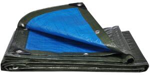 Plachta na drevo 6 x 1,5 m, zelená plachta s 16 očkami, plachta na vonkajšie použitie