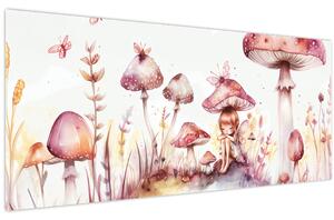 Obraz - Ružová víla (120x50 cm)