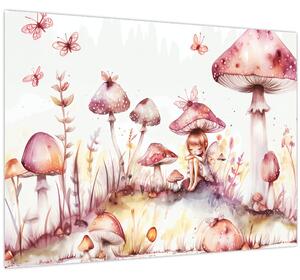 Obraz - Ružová víla (70x50 cm)