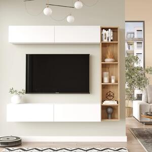 TV stena Houseland Cohen Dub Castello/biela