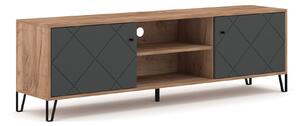 Vivaldi TV stolík Bilbao 183 cm dub Craft Tobacco/grafit