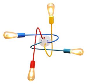 LED Detský prisadený luster OXFORD 4xE27/10W/230V
