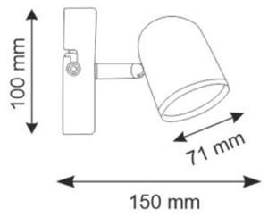 LED Nástenné bodové svietidlo RAWI LED/4,2W/230V biela