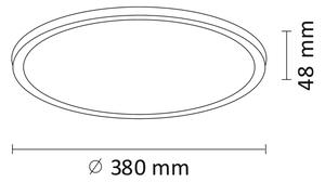 LED Stropné svietidlo WOODY LED/24W/230V pr. 38 cm