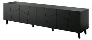 HALMAR TV stolík Etna 200 cm čierny