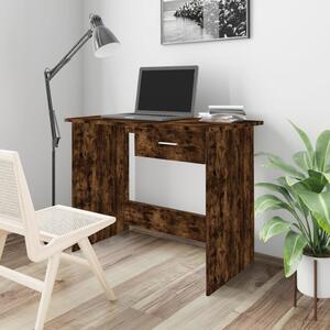 Maison Exclusive - písací stôl z dymového dubu 100x50x76 cm drevený materiál