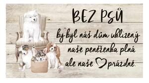 Bohemia Gifts Dekoračný obrázok - Psí srdce