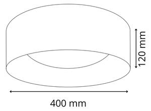 LED Stropné svietidlo TULUZA LED/24W/230V pr. 40 cm biela