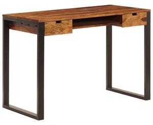 Maison Exclusive – písací stôl 110 x 55 x 78 cm z masívneho akátového dreva a ocele