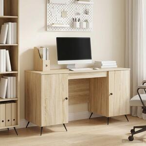 Maison Exclusive – Písací stôl z dubového dreva Sonoma, 142,5 x 50 x 75 cm, drevotrieska