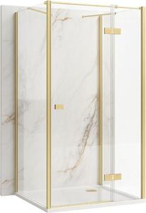 Sprchovací Kút Rea Atlas 90X80 Brush Gold Left