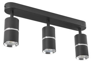Bodové svietidlo BAMBOO 3xGU10/10W/230V čierna