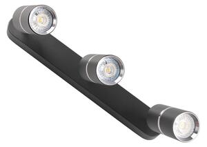 Bodové svietidlo BAMBOO 3xGU10/10W/230V čierna