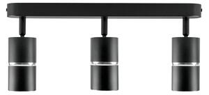 Bodové svietidlo BAMBOO 3xGU10/10W/230V čierna