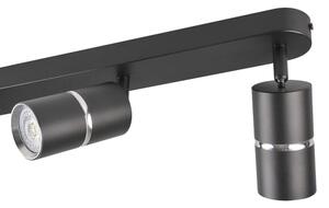 Bodové svietidlo BAMBOO 3xGU10/10W/230V čierna