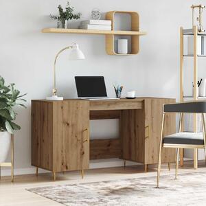 Maison Exclusive – písací stôl z drevovláknitej dosky s povrchovou úpravou imitujúcou orechové drevo, rozmer 140 x 50 x 75 cm