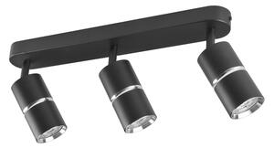 Bodové svietidlo BAMBOO 3xGU10/10W/230V čierna