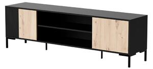 HALMAR TV stolík Merci 180 cm čierny/dub artisan