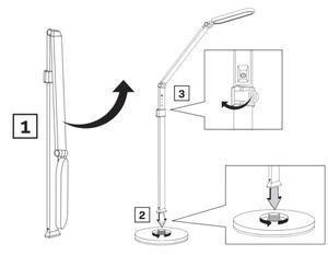 LED Stmievateľná dotyková stojacia lampa FERRARA LED/13W/230V 3000/4000/6000K