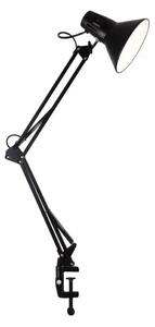 Stolová lampa s klipom WORKER 1xE27/10W/230V čierna