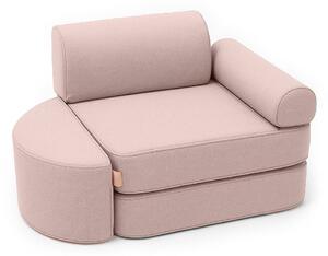 MeowBaby® Outzy detské kreslo/pohovka, rosy-dune-pink