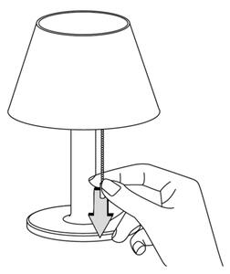 LED Stmievateľná solárna lampa VIOLA LED/3,7V 1200 mAh IP44