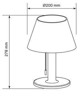 LED Stmievateľná solárna lampa VIOLA LED/3,7V 1200 mAh IP44