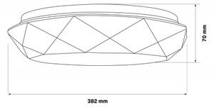 LED Stmievateľné kúpeľňové svietidlo GALAXY LED/48W/230V 3000-6000K IP44 + DO