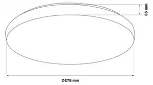 LED Kúpeľňové stropné svietidlo PIRIUS LED/12W/230V pr. 28 cm IP44