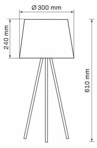 Stolná lampa ELENA 1xE27/20W/230V biela