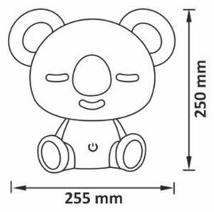LED RGBW Stmievateľná detská nočná lampička 2,5W/230V koala biela