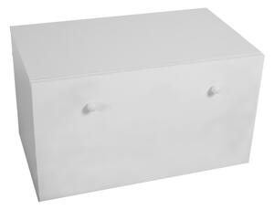 Úložný box TILMA, 70,6x41,6x41,6, biela/mačka