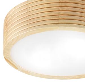 Kúpeľňové stropné svietidlo NATURAL MODERN 2xE27/15W/230V pr. 27,5 cm borovica