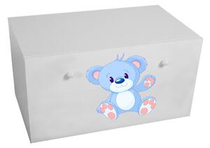 Úložný box INGA, 70,6x41,6x41,6, biela/medveď