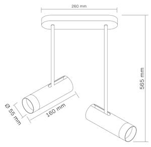 Bodové svietidlo PORTO 2xGU10/10W/230V biela