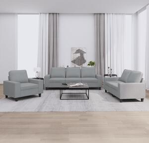 Maison Exclusive – 3-dielna sedacia súprava, svetlosivá látka