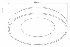 Stmievateľné LED stropné svietidlo WITOLD LED/48W/230V 3000-6000K s diaľkovým ovládaním