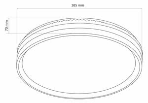 LED Stmievateľné stropné svietidlo JADWIGA LED/42W/230V 3000-6000K + DO