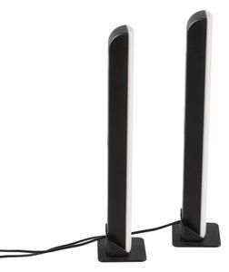 SADA 2x LED RGB Stmievateľná stolná lampa LED/5W/5V + diaľkové ovládanie