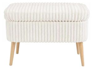 Taburet MOLIS 35x60 cm biela
