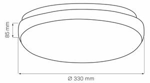 Stropné svietidlo BENEDYKT 2xE27/20W/230V pr. 33 cm čierna