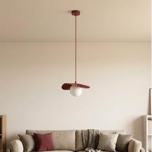 Závesný luster na lanku FLORA 1xG9/8W/230V červený