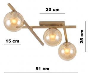 Stropné svietidlo SMART 3xE14/10W/230V béžová/dymová béžová