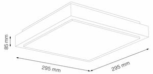 Stropné svietidlo KAZIMIERZ 2xE27/20W/230V 29,5x29,5 cm čierna