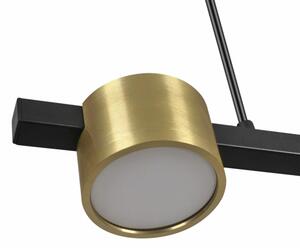 LED Luster na lanku MIRELLA 3xGX53/6W/230V zlatá/čierna