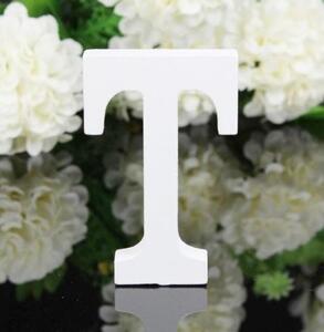 Drevené písmeno "T", 16 cm, 1 ks