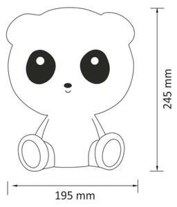 LED Stmievateľná detská dotyková lampa PANDA LED/2,5W/3,7V 1200 mAh