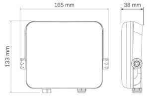 LED Vonkajší reflektor MILKY LED/30W/230V 4000K IP65 čierna