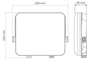 LED Vonkajší reflektor MILKY LED/50W/230V 4000K IP65 čierna